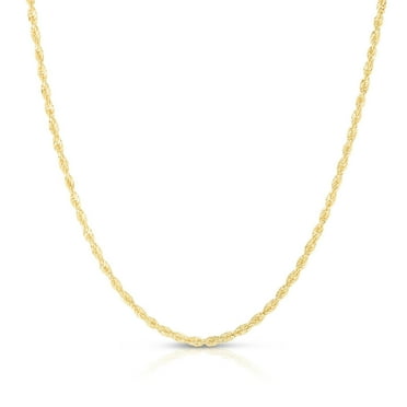 14K Yellow Gold 20in 2.5mm Rope Chain with Lobster Clasp