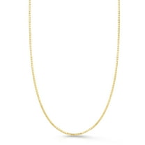 14K Yellow Gold 22in 1.1mm Adjustable Box Chain with Lobster Clasp