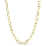 KARAT RUSH 14K Yellow Gold 22in 5.7mm Comfort Curb Chain with Lobster Clasp