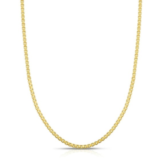 14K Yellow Gold 24in 1.8mm Box Chain with Lobster Clasp
