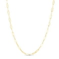 thumbnail image 1 of 14K Yellow Gold 24in 3.3mm Paperclip Chain with Lobster Clasp, 1 of 4