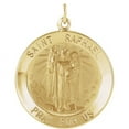thumbnail image 1 of 14K Yellow Gold 25mm Round St. Raphael Medal, 1 of 3
