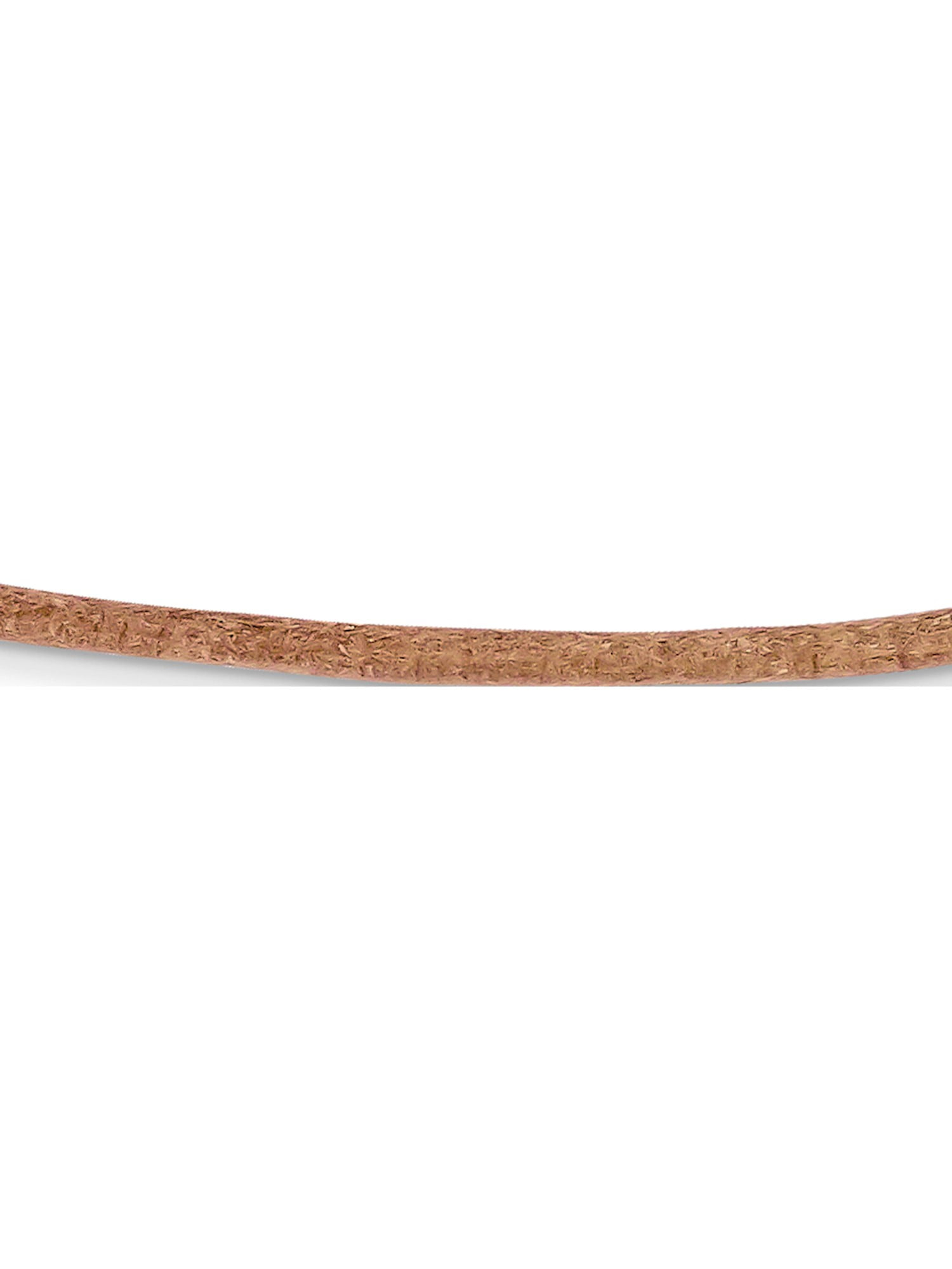 14K Yellow Gold 2mm 16In Natural Leather Cord Necklace (16 X 2) Made In United States xg263-16
