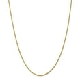 thumbnail image 1 of 14K Yellow Gold 2mm Diamond Cut Rope With Lobster Clasp Chain 22 IN, 1 of 6