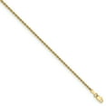 thumbnail image 1 of 14K Yellow Gold 2mm Handmade Regular Rope Chain Bracelet 6 IN, 1 of 6