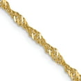 thumbnail image 1 of 14K Yellow Gold 2mm Singapore Chain (24 X 2) Made In Peru pen11-24, 1 of 5