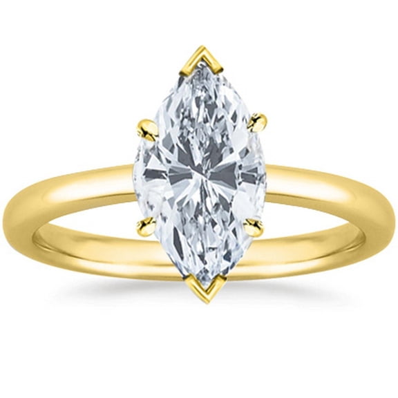 1 Carat 14K Yellow Gold Halo GIA Certified Diamond Engagement Ring ...
