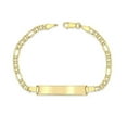 thumbnail image 1 of 14K Yellow Gold 3.5 mm Figaro Chain Baby ID Bracelet, FREE ENGRAVING, 1 of 2