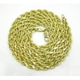 thumbnail image 1 of 14K Yellow Gold 3.5mm Solid Rope Diamond Cut Chain, Link Mens Womens Necklace, Giorgio Bergamo, 1 of 7