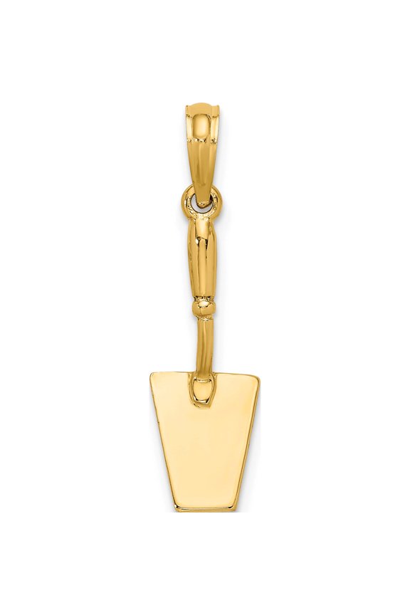 14K Yellow Gold 3-D Concrete Tool Spatula Charm (19.2 X 7.5) Made In United States k7225