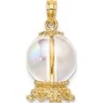 thumbnail image 1 of 14K Yellow Gold 3-D Crystal Ball Charm (16.35 X 11.75) Made In United States k7296, 1 of 5