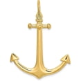 thumbnail image 1 of 14K Yellow Gold 3-D Large Anchor Charm - 46.6mm, 1 of 7