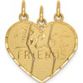 thumbnail image 1 of 14K Yellow Gold 3 Piece Break-Apart Best Friends Charm (25 X 20) Made In United States m284, 1 of 5