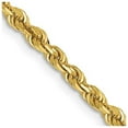 thumbnail image 1 of 14K Yellow Gold 3 mm Diamond-Cut Quadruple 22 in. Rope Chain, 1 of 1