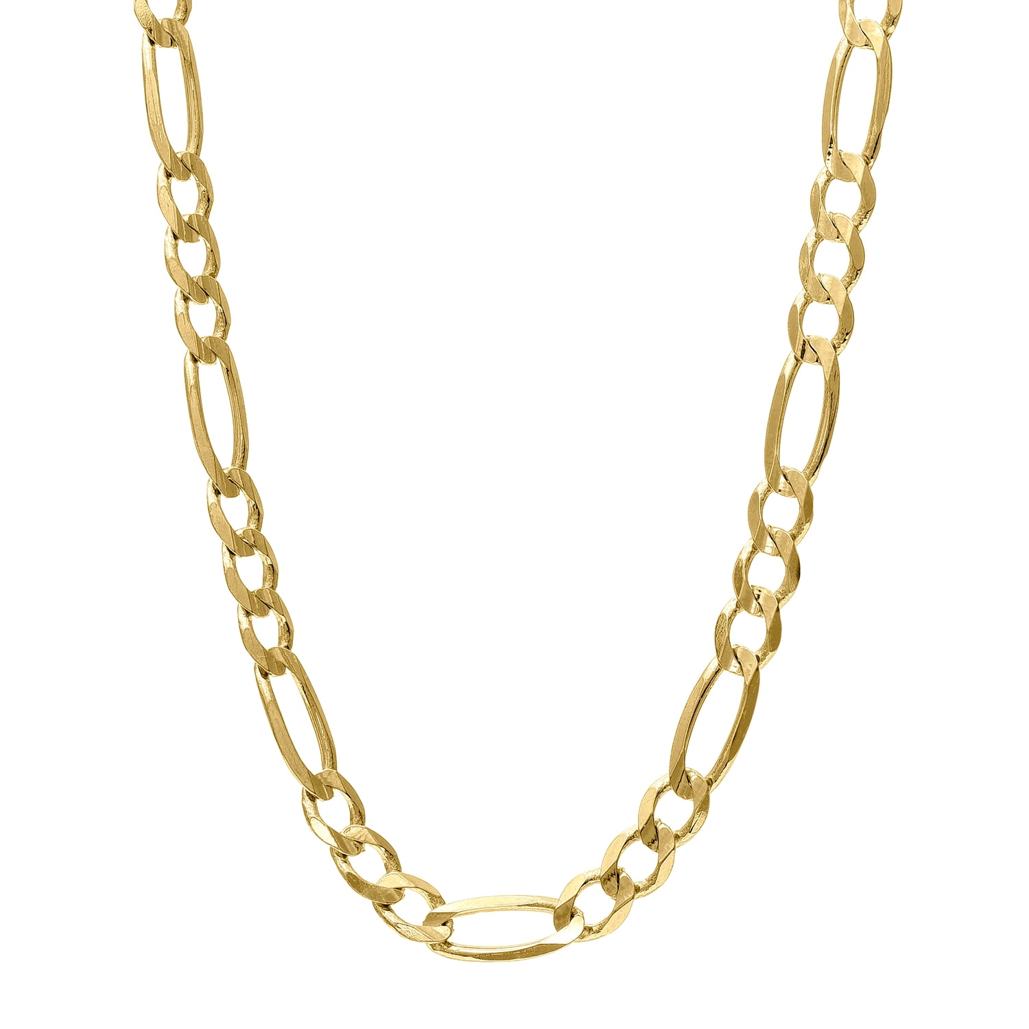 14K Yellow Gold 30in 4.5mm Figaro Chain with Lobster Clasp