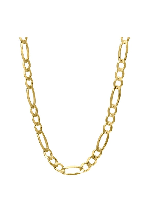 14K Yellow Gold 30in 4.5mm Figaro Chain with Lobster Clasp