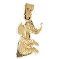 thumbnail image 1 of 14K Yellow Gold 3D Elephant Pendant - 21 mm, 1 of 3