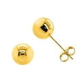 thumbnail image 1 of 14K Yellow Gold 3mm-8mm Ball Stud Earrings - Push Back Backings - Polished Finish - Y6MM, 1 of 2