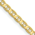 thumbnail image 1 of 14K Yellow Gold 3mm Concave Anchor Chain Female Adult Necklace Necklace Jewelry 16", 1 of 5