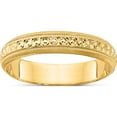 thumbnail image 1 of 14K Yellow Gold 3mm Design Etched Wedding Band (Size 7) Made In Puerto Rico xwb249-7, 1 of 5