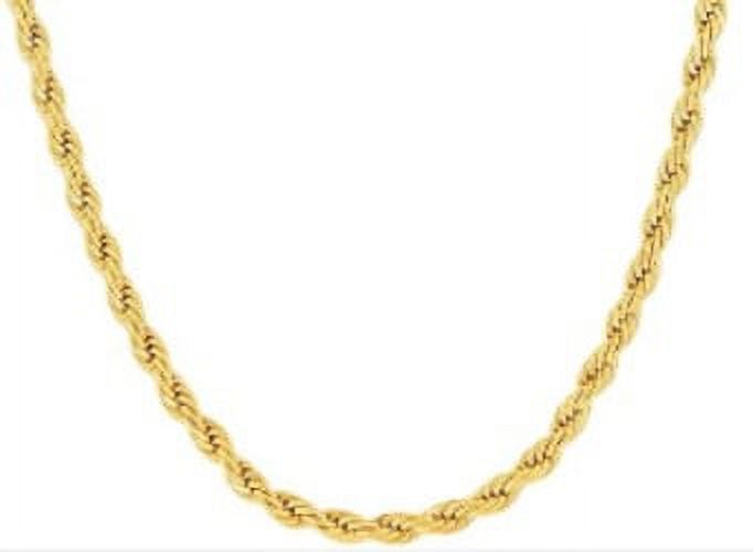 14K Yellow Gold 3mm Rope Chain, 16" - image 1 of 6