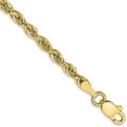 thumbnail image 1 of 14K Yellow Gold 3mm Semi Solid Rope with Lobster Lock Chain - 22", 1 of 5