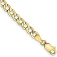 thumbnail image 1 of 14K Yellow Gold 4.5mm Semi-Solid Curb with Lobster Lock Chain - 24", 1 of 4