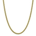thumbnail image 1 of 14K Yellow Gold 4.65mm Semi-solid 3-Wire Wheat Chain 22 Inch, 1 of 6
