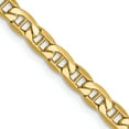 thumbnail image 1 of 14K Yellow Gold 4mm Semi-Solid Anchor Chain (16 X 4) Made In South Africa bc100-16, 1 of 5