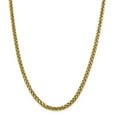 thumbnail image 1 of 14K Yellow Gold 5.00mm Semi-solid Diamond Cut Wheat Chain 20 Inch, 1 of 6