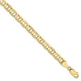 thumbnail image 1 of 14K Yellow Gold 5.25mm Concave Anchor Chain Anklet 9 Inch, 1 of 6