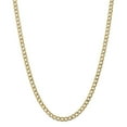 thumbnail image 1 of 14K Yellow Gold 5.25mm Semi-Solid Curb Link Chain 18 Inch, 1 of 6