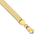 thumbnail image 1 of 14K Yellow Gold 5.5mm Silky Herringbone Chain (8 X 5.5) Made In Dominican Republic slk055-8, 1 of 4