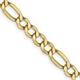 thumbnail image 1 of 14K Yellow Gold 5.75 mm Semi-Solid 16 in. Figaro Chain, 1 of 1