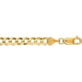 thumbnail image 1 of 14K Yellow Gold 5.7mm Comfort Curb Chain with Lobster Lock, 1 of 4
