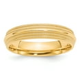 thumbnail image 1 of 14K Yellow Gold 5mm Double Milgrain Comfort Fit Band Ring Size 10, 1 of 7