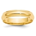 thumbnail image 1 of 14K Yellow Gold 5mm Half Round with Edge Band Ring Size 8.5, 1 of 7