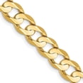 thumbnail image 1 of 14K Yellow Gold 6.75 mm Open Concave 22 in. Curb Chain, 1 of 1