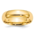thumbnail image 1 of 14K Yellow Gold 6 mm Standard Comfort Fit Wedding Band - Size 10.5, 1 of 1