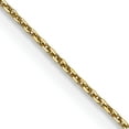 thumbnail image 1 of 14K Yellow Gold .65mm D/C Round Open Link Cable Chain (16 X 0.65) Made In South Africa pen201-16, 1 of 5