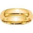 thumbnail image 1 of 14K Yellow Gold 6mm Comfort-Fit Band (Size 4.5) Made In United States cf060-4.5, 1 of 5