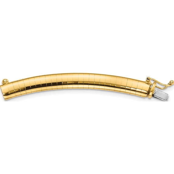 14K Yellow Gold 6mm Omega Extender For Necklace (2 X 6) Made In Italy odx6