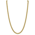 thumbnail image 1 of 14K Yellow Gold 6mm Semi-Solid Miami Cuban Chain Necklace, 1 of 3