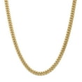 thumbnail image 1 of 14K Yellow Gold 7.3mm Semi-Solid Miami Cuban Chain 18 Inch, 1 of 6