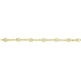 thumbnail image 1 of 14K Yellow Gold 7.5" Oval Station Heritage Link Bracelet, 1 of 4