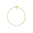 thumbnail image 1 of 14K Yellow Gold 7.50" Adj. 2.50mm Diamond Cut Beaded Bracelet - Women, 1 of 4