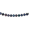thumbnail image 1 of 14K Yellow Gold 7-8mm Black Near Round Freshwater Cultured Pearl Necklace (20 X 7.5) Made In Canada bpn070-20, 1 of 5