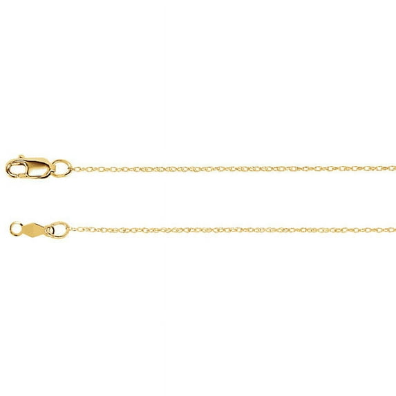 14K Yellow Gold .75mm Rope 20" Chain