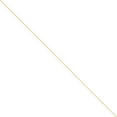 thumbnail image 1 of 14K Yellow Gold .75mm Solid Polished Cable Chain Anklet 9 Inch, 1 of 6