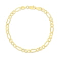 thumbnail image 1 of 14K Yellow Gold 7in 4.6mm Figaro Chain Bracelet with Lobster Clasp, 1 of 4